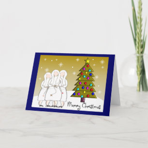 Nuns-kerstKaarten en Gifts-Artsy-design Feestdagen Kaart