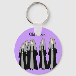 Nuns "Old Habits" Hilarious Nun Gifts Sleutelhanger