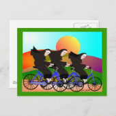 Nuns op fietsen Kunstgeschenken Briefkaart (Voorkant / Achterkant)