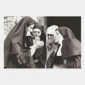 Nuns Roken  fotografie Inpakpapier Vel (Voorkant 3)