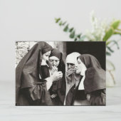 Nuns Roken fotografie Kaart (Staand voorkant)