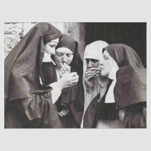 Nuns Roking  foto Tissuepapier (Voorkant)