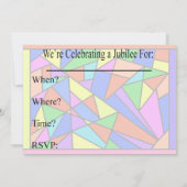 Nuns Silver 25th Jubilee-uitnodigingen Kaart (Achterkant)