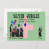 Nuns Silver Jubilee Gifts Briefkaart (Voorkant / Achterkant)