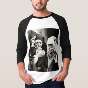 Nuns Vintage roken Foto T-shirt