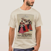 Nuoro Sardinia Italiaans reisbureau T-shirt (Voorkant)