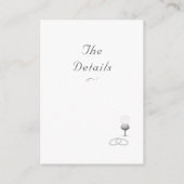 Nuptial Grace Catholic Wedding  Informatiekaartje (Achterkant)