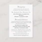 Nuptial Grace Catholic Wedding  Informatiekaartje (Voorkant)