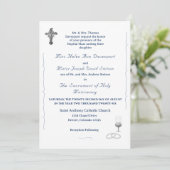 Nuptial Grace Catholic Wedding Invitation (Debout devant)