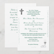Nuptial Grace Catholic Wedding Invitation