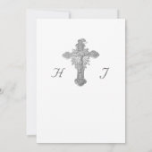 Nuptial Grace Wedding Flat Save The Date Card (Achterkant)