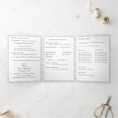 Nuptial Mass Foto Drievoudige Letter Vouw Programm Drieluik Programma (Binnen)