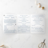 Nuptial Unity Wedding Trifold Wedding Program Drieluik Programma (Binnen)
