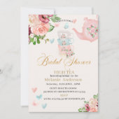 Nuptiale douche high tea Invitation (Devant)