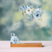 Nuptiale florale bleu Dusty Faveurs (Neutre)