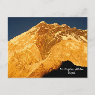 Nuptse Alpenglow Briefkaart