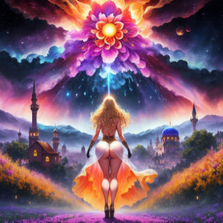 Nura - Een kleurrijke oase: de kunst van zelfontde Poster