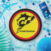 Nurburgring Duitse vlag Duitsland Gran Turismo GT Papieren Bordje (Feest)