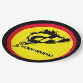 Nurburgring Duitse vlag Duitsland Gran Turismo GT Papieren Bordje (Gekanteld)