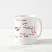 NÜRBURGRING MAP - MUG KOFFIEMOK (Voorkant rechts)