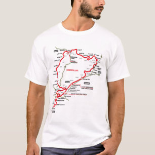 Nürburgring Nordschleife - Duitsland Plattegrond F T-shirt