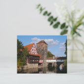 Nuremberg-brug, Duitsland Briefkaart (Staand voorkant)