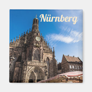 Nuremberg Hauptmarkt Nürnberg Beieren Duitsland Magneet