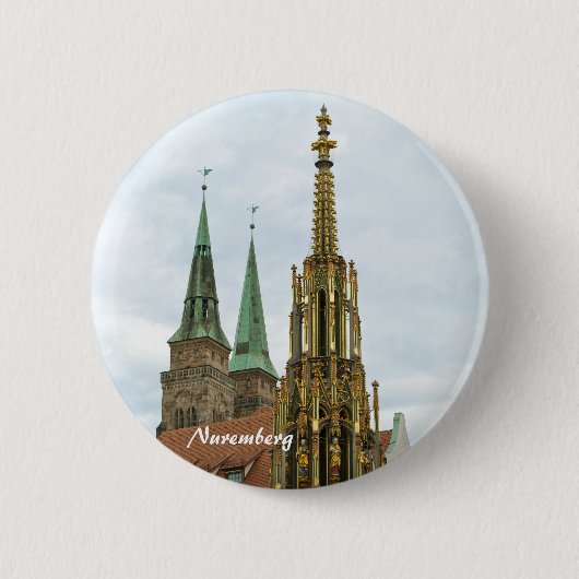 Nuremberg Knoppen Ronde Button 5,7 Cm (Voorkant)