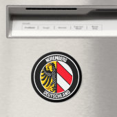 Nuremberg Round Emblem Magneet (Insitu (Vaatwasser))
