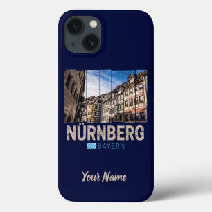 Nuremberg Vintage Beieren Duitsland Souvenir iPhone 13 Hoesje