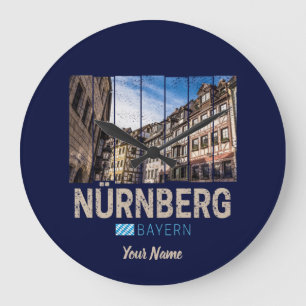 Nuremberg Vintage Beieren Duitsland Souvenir Grote Klok