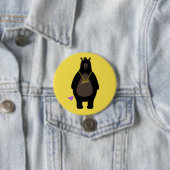 NurenN Black Beer Yellow Ronde Button 7,6 Cm (In situ)