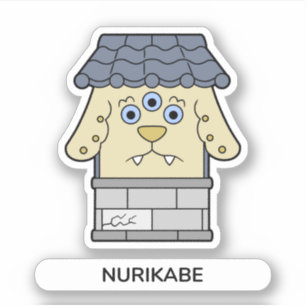Nurikabe Wandmonster Yokai Sticker