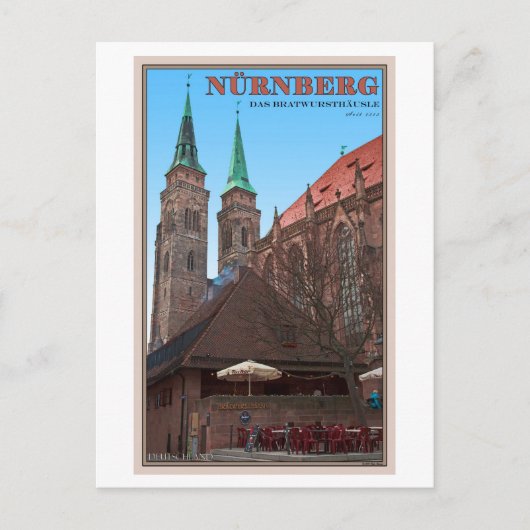 Nürnberg - Bratwursthäusle Briefkaart (Voorkant)
