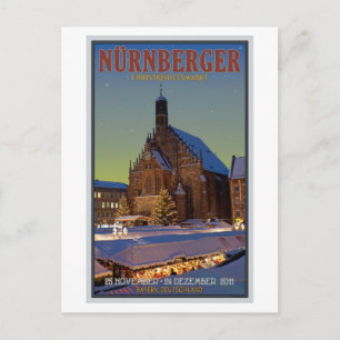 Nürnberg Frauenkirche & Christkindlmarkt Briefkaart
