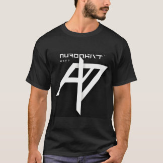 NURONKIT Zwart T-shirt – futuristisch randje met v