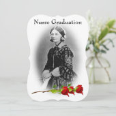 Nurse Afstuderen Celebration-Florence Nightingale Kaart (Staand voorkant)