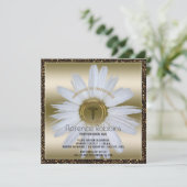 Nurse Afstuderen | Daisy Gold Pinning Ceremonie Kaart (Staand voorkant)