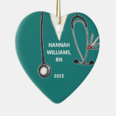 Nurse Afstuderen Foto Keramisch Ornament (Rechts)