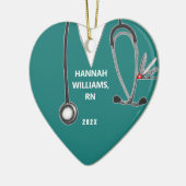 Nurse Afstuderen Foto Keramisch Ornament (Links)