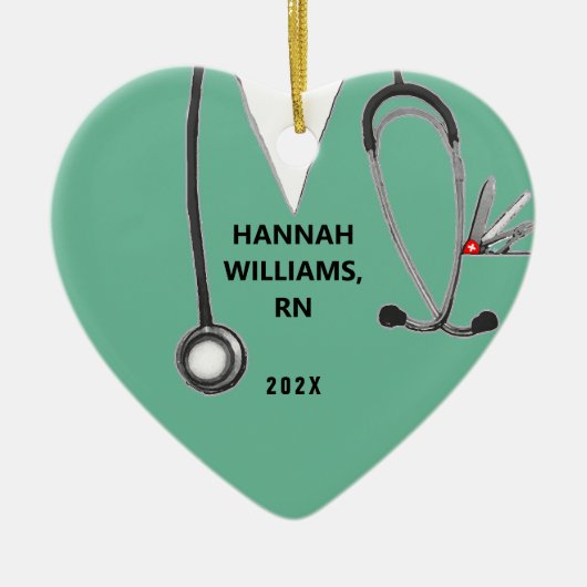 Nurse Afstuderen Foto Keramisch Ornament (Voorkant)