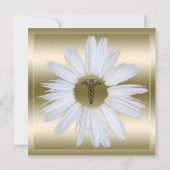 Nurse Afstuderen | Gold Daisy Pinning Ceremonie Kaart (Achterkant)