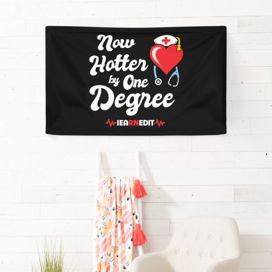 Nurse Afstuderen I verdiend in ingeschreven verple Spandoek (Insitu)