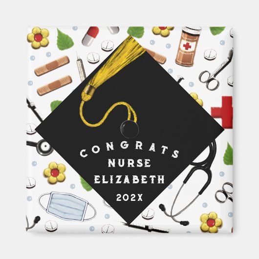 Nurse Afstuderen Keepomwille Gift 2023 Magneet (Voorkant)