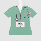 Nurse Afstuderen Keepomwille Ornament (achterkant)