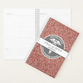 Nurse Afstuderen Medische roze Glitter Naam Planner (Display)