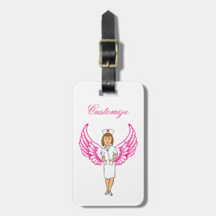 Nurse Angel Wings Thunder_Cove Bagagelabel