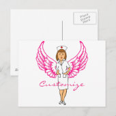 Nurse Angel Wings Thunder_Cove Briefkaart (Voorkant / Achterkant)
