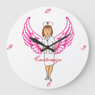 Nurse Angel Wings Thunder_Cove Grote Klok