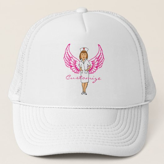 Nurse Angel Wings Thunder_Cove Trucker Pet (Voorkant)